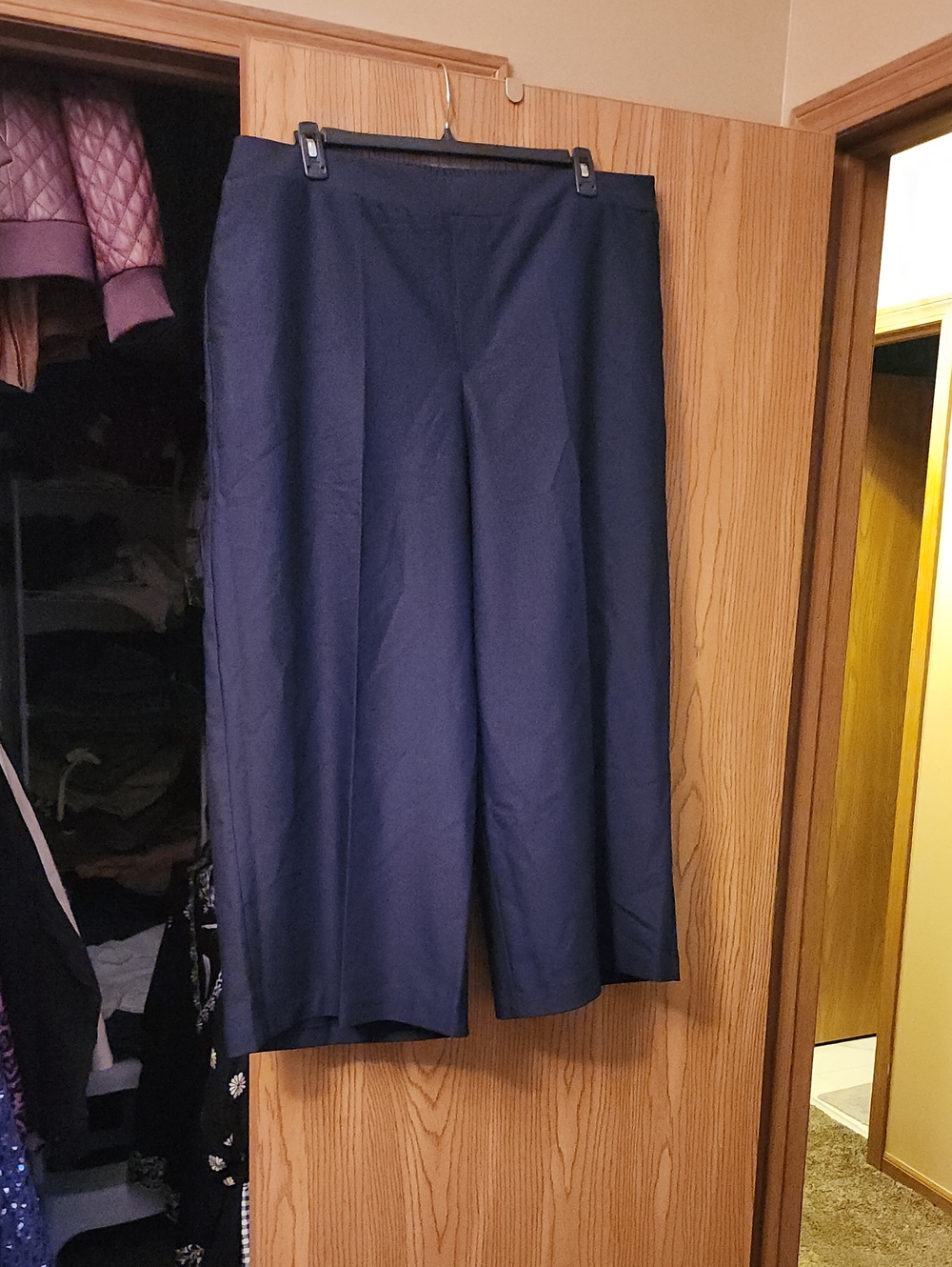 Element Navy Elastic Waist Wide-Leg Pants